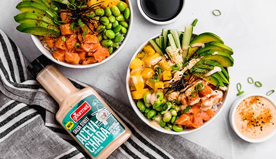Gohan de Salmón con Salsa Acevichada
